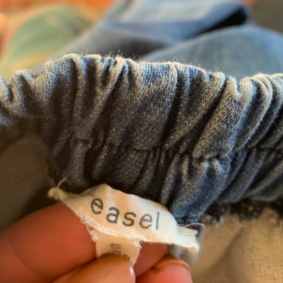 Easel Blue Denim Joggers NWOT 20$ FIRM💥 - Picture 9 of 10